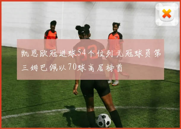 凯恩欧冠进球54个位列无冠球员第三姆巴佩以70球高居榜首