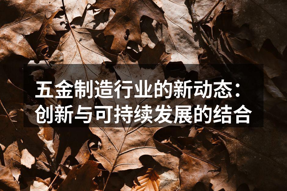 先进的五金制造设备